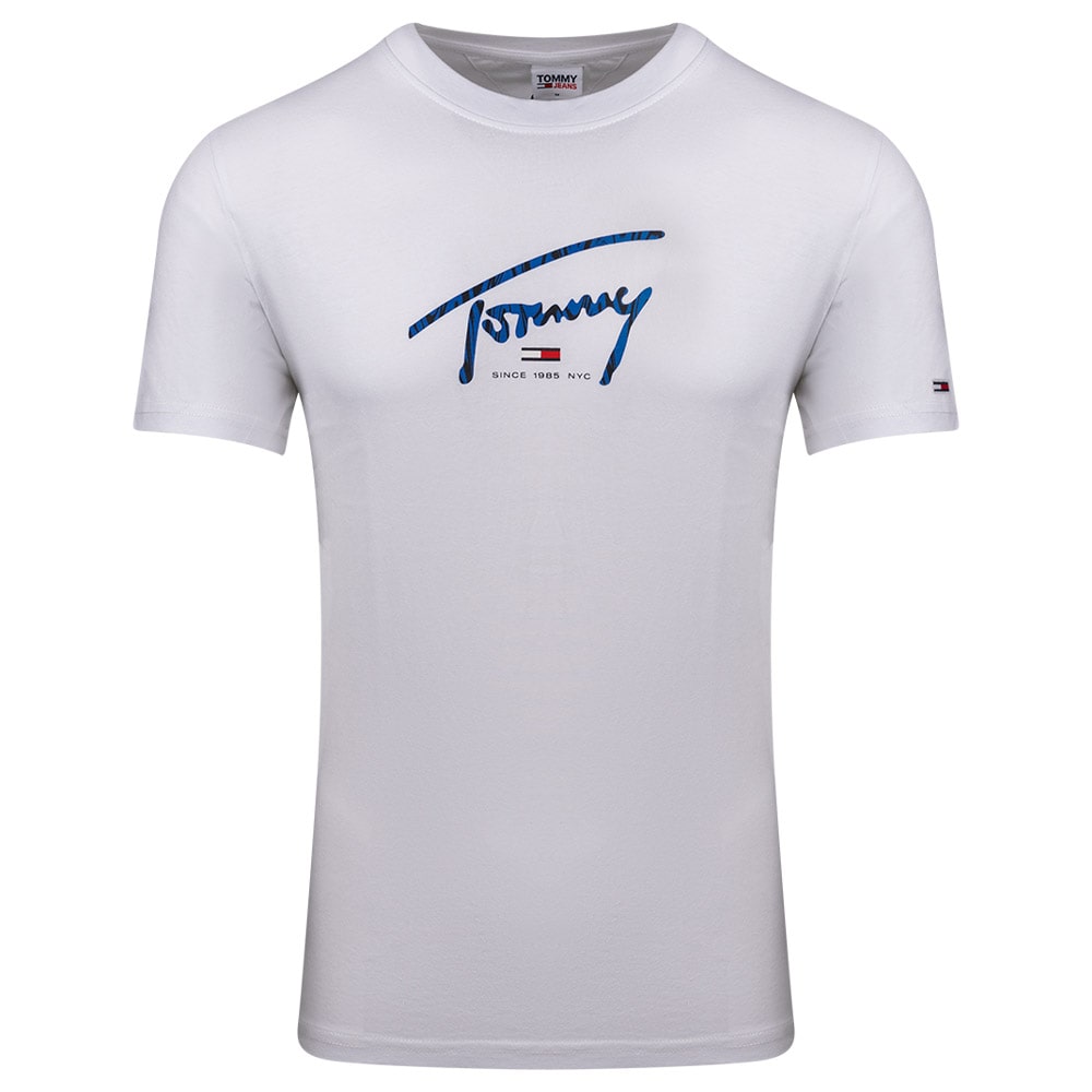 Tommy Jeans Λευκό T-shirt C Neck - DM0DM16428