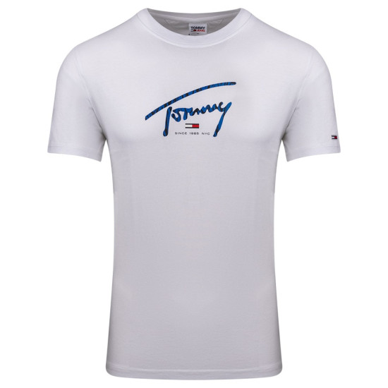Tommy Jeans Λευκό T-shirt C Neck - DM0DM16428