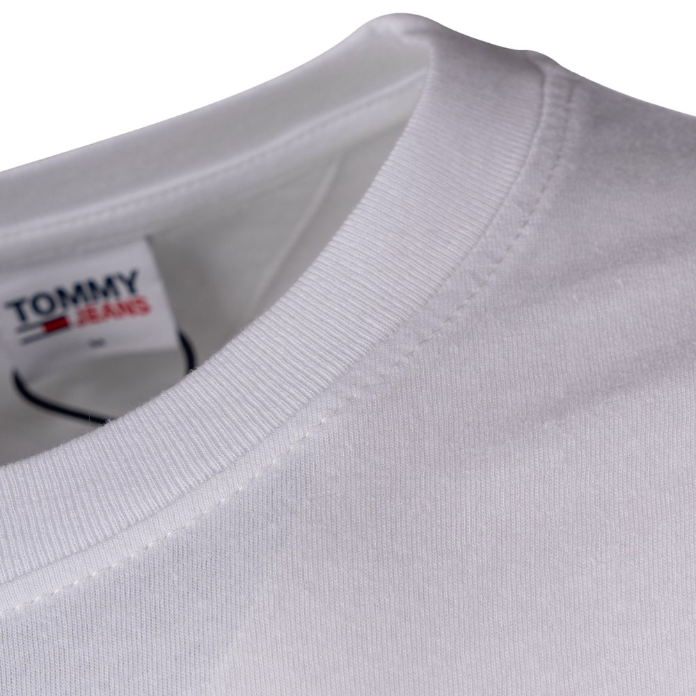 Tommy Jeans Λευκό T-shirt C Neck - DM0DM16428