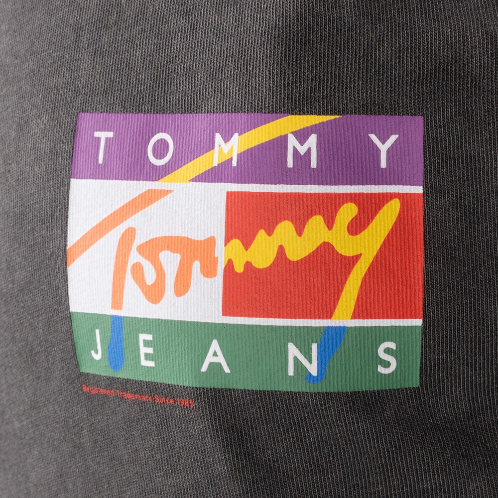 Tommy Jeans Γκρι T-shirt C Neck - DM0DM16827