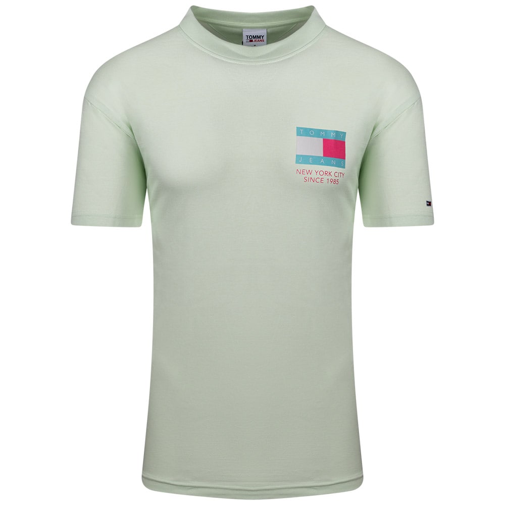 Tommy Jeans Πράσινο T-shirt C Neck - DM0DM16828