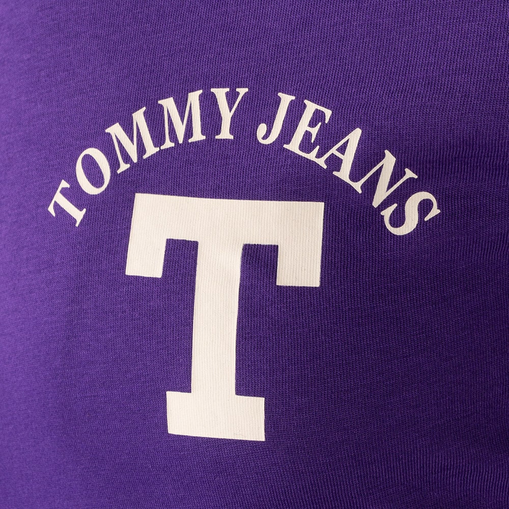 Tommy Jeans Μωβ T-shirt C Neck - DM0DM16843