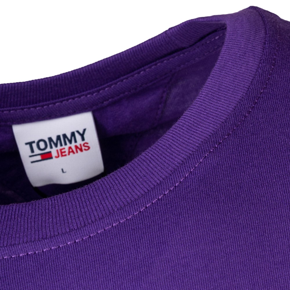 Tommy Jeans Μωβ T-shirt C Neck - DM0DM16843
