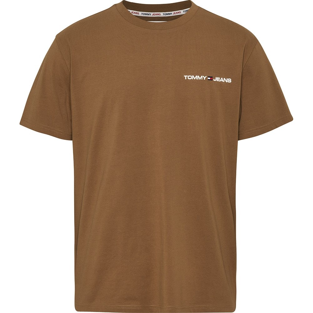 Tommy Jeans Μπεζ T-shirt C Neck - DM0DM16878