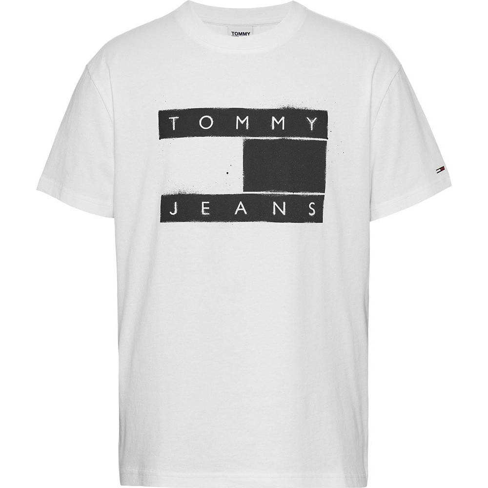 Tommy Jeans Λευκό T-shirt C Neck - DM0DM17715