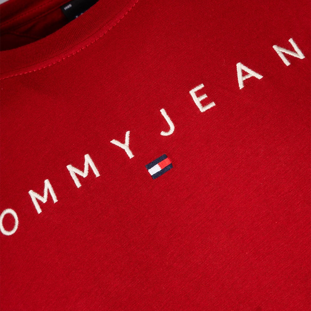 Tommy Jeans Κόκκινο T-shirt C Neck - DM0DM17993