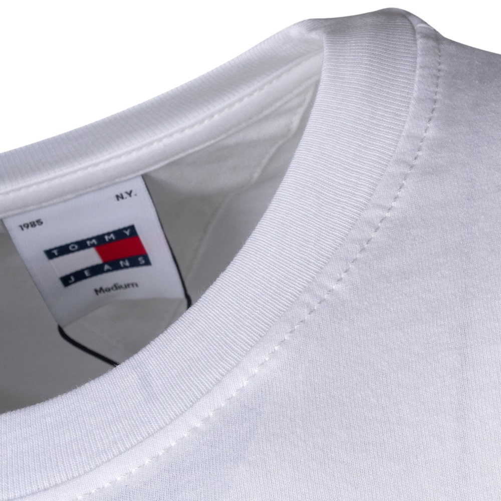 Tommy Jeans Λευκό T-shirt C Neck - DM0DM18263