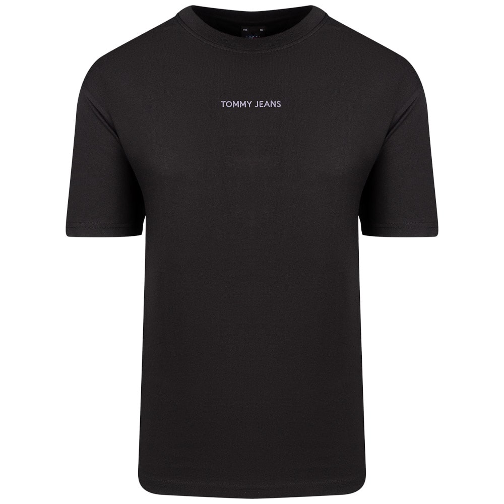 Tommy Jeans Μαύρο T-shirt C Neck - DM0DM18266