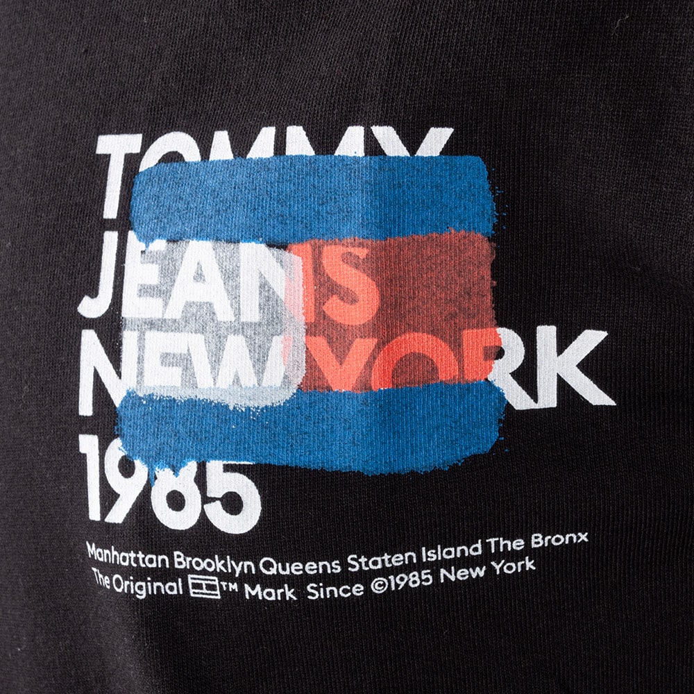 Tommy Jeans Μαύρο T-shirt C Neck - DM0DM18271