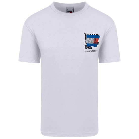 Tommy Jeans Λευκό T-shirt C Neck - DM0DM18271