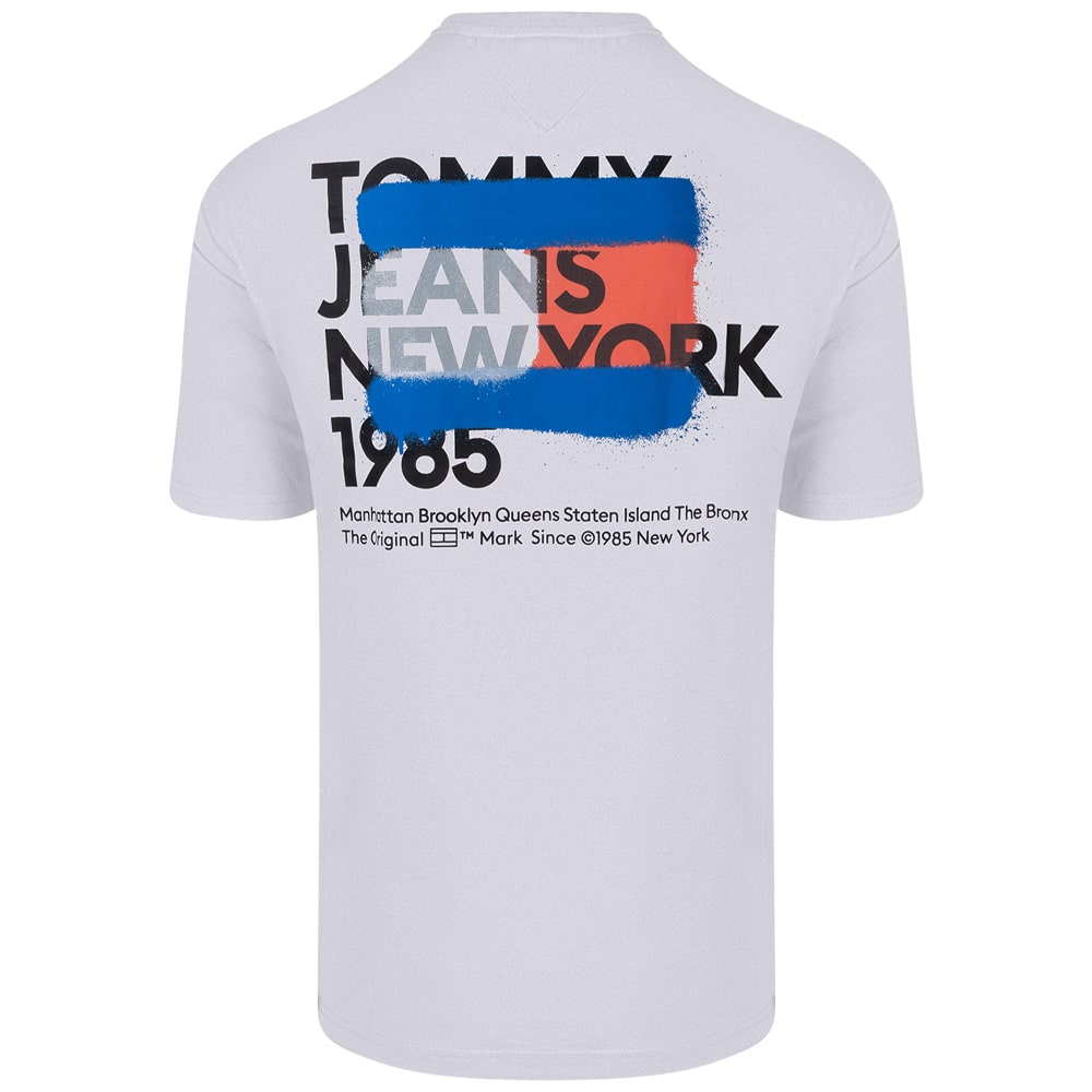 Tommy Jeans Λευκό T-shirt C Neck - DM0DM18271