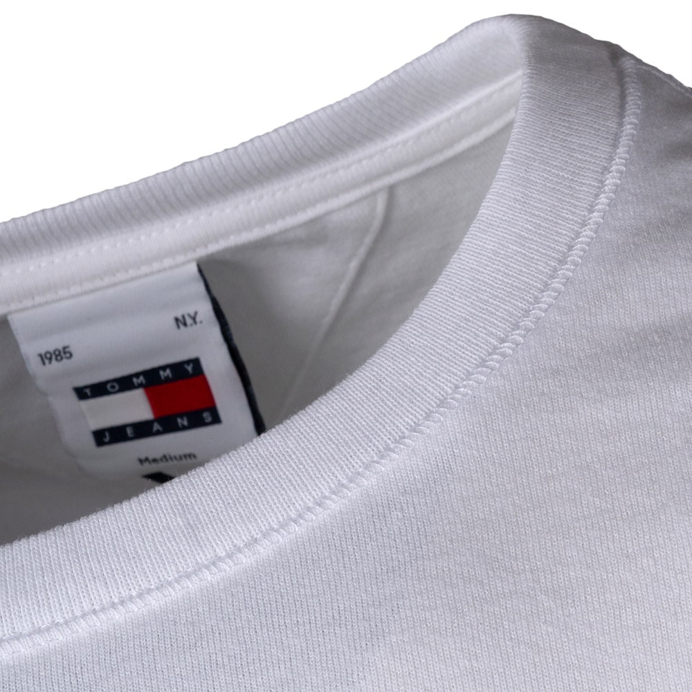 Tommy Jeans Λευκό T-shirt C Neck - DM0DM18271