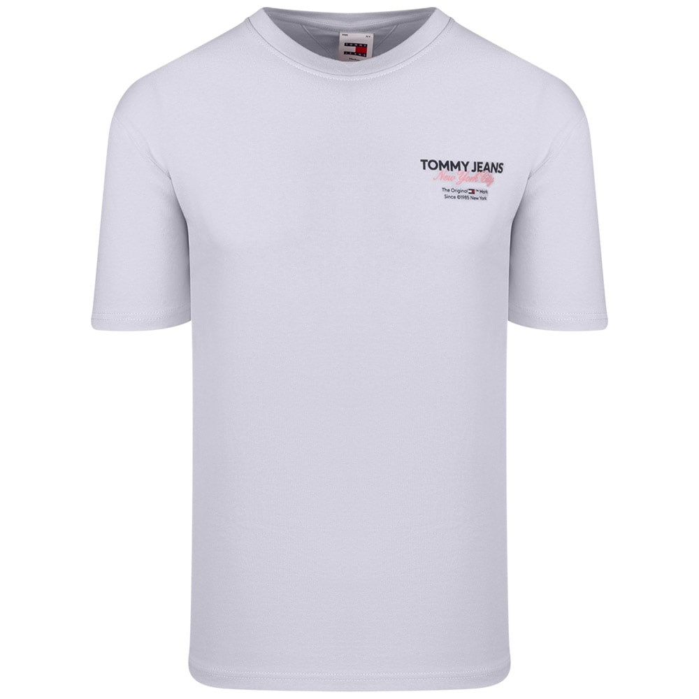 Tommy Jeans Λευκό T-shirt C Neck - DM0DM18286
