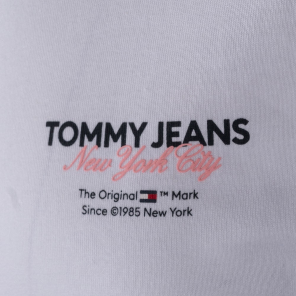 Tommy Jeans Λευκό T-shirt C Neck - DM0DM18286
