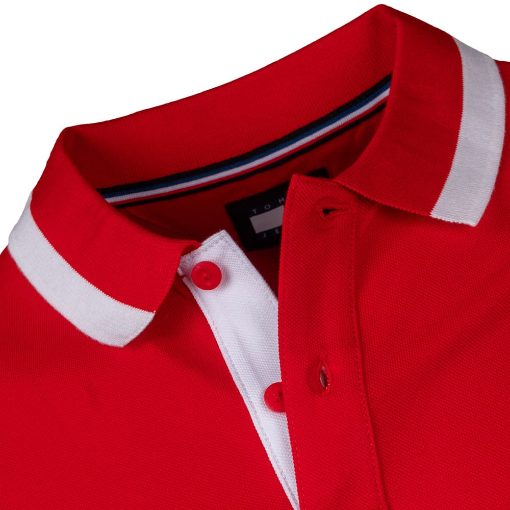 Tommy Jeans Κόκκινο Κοντομάνικο polo - DM0DM18313