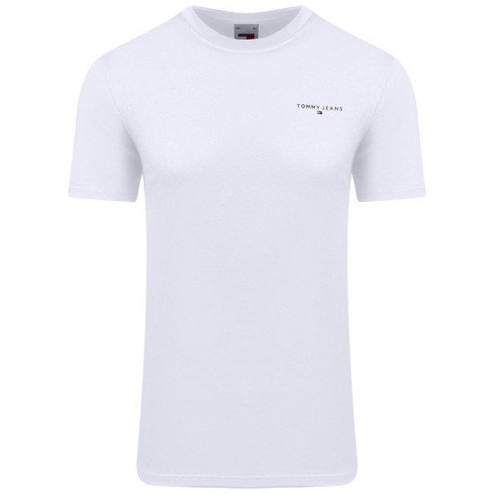 Tommy Jeans Λευκό T-shirt C Neck - DM0DM18555