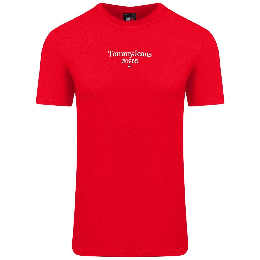 Tommy Jeans Κόκκινο T-shirt C Neck - DM0DM18569