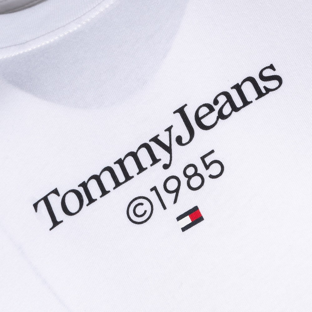 Tommy Jeans Λευκό T-shirt C Neck - DM0DM18569