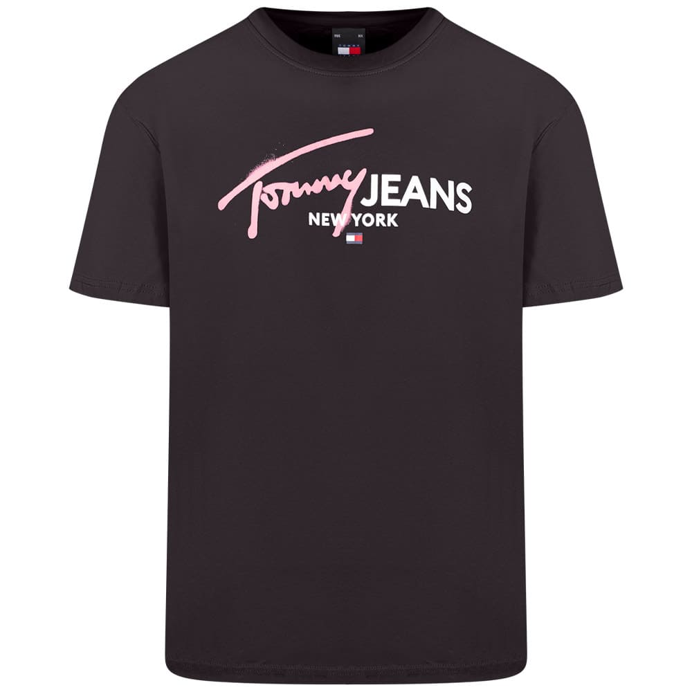 Tommy Jeans Μαύρο T-shirt C Neck - DM0DM18572