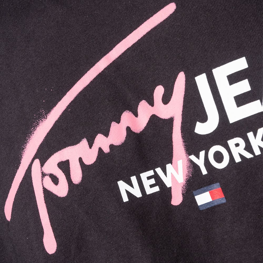 Tommy Jeans Μαύρο T-shirt C Neck - DM0DM18572