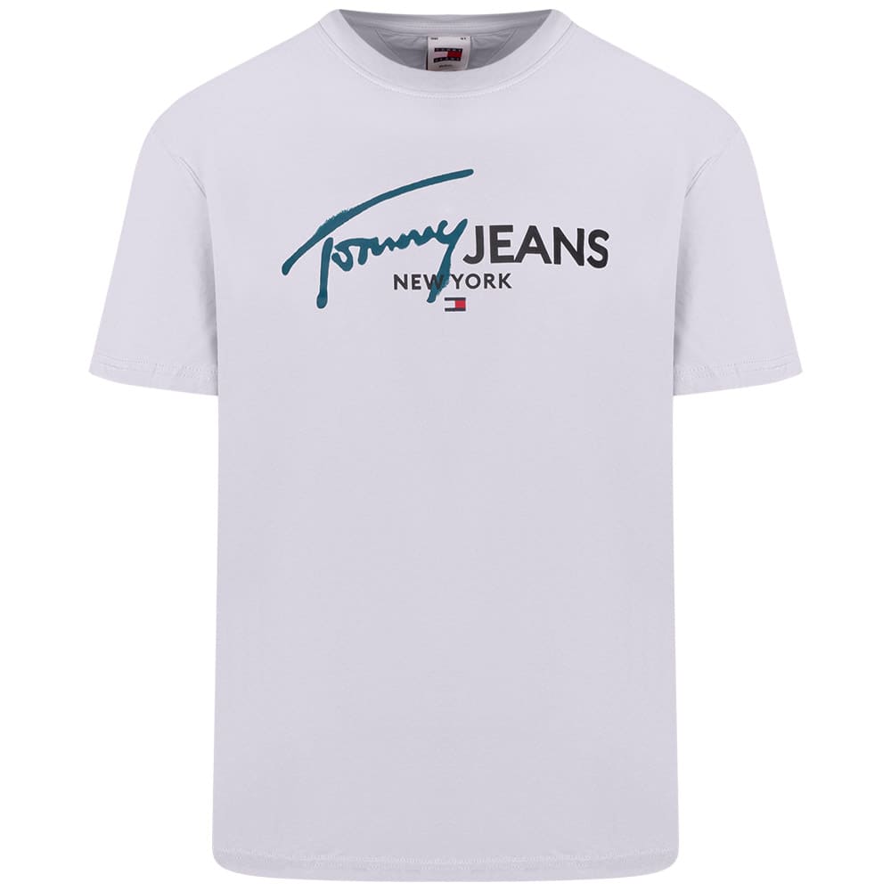 Tommy Jeans Λευκό T-shirt C Neck - DM0DM18572