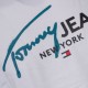 Tommy Jeans Λευκό T-shirt C Neck - DM0DM18572