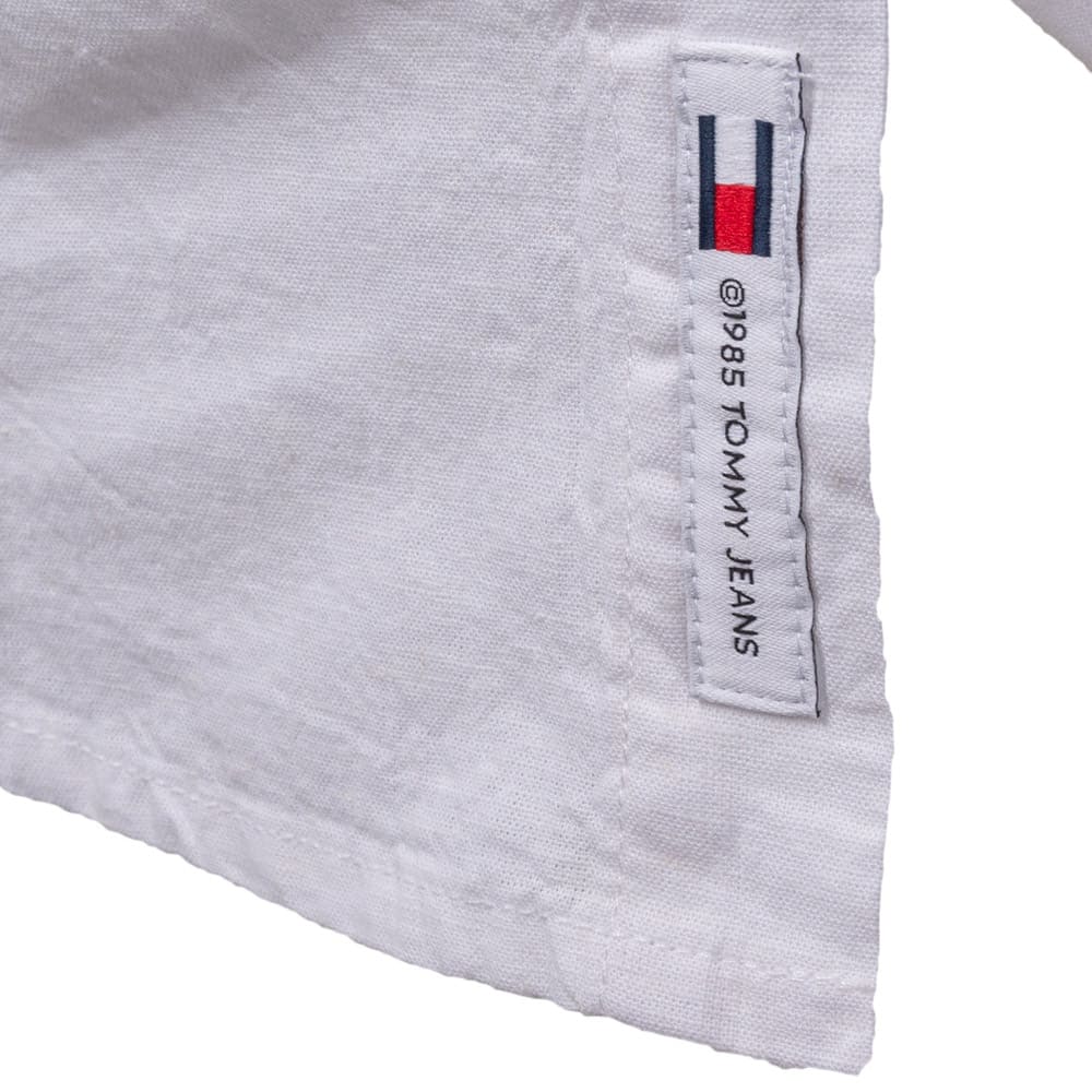 Tommy Jeans Λευκό Πουκάμισο Linen Blend - DM0DM18964