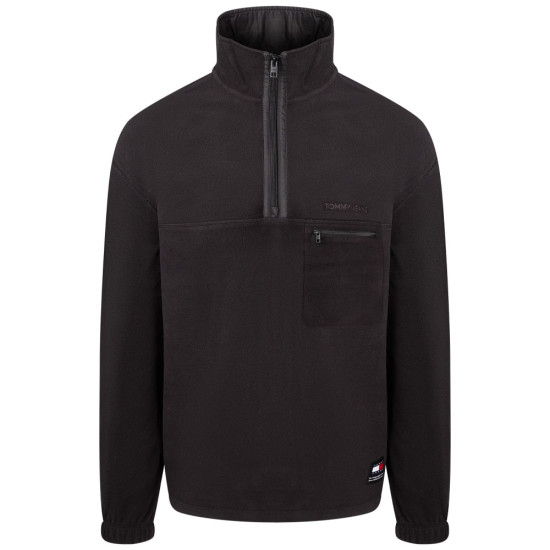 Tommy Jeans Μαύρο Fleece Half Zip - DM0DM20506
