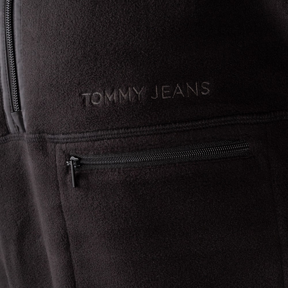 Tommy Jeans Μαύρο Fleece Half Zip - DM0DM20506