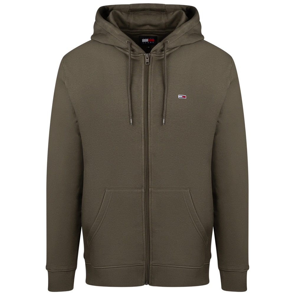 Tommy Jeans Λαδί Ζακέτα Hoodie - DM0DM20743