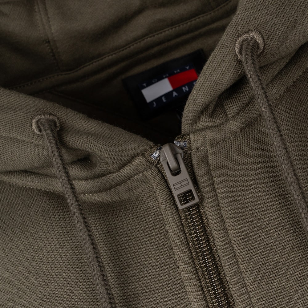 Tommy Jeans Λαδί Ζακέτα Hoodie - DM0DM20743