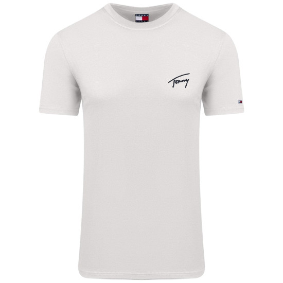 Tommy Jeans Εκρού T-shirt C Neck - DM0DM21140