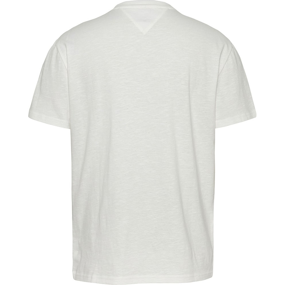 Tommy Jeans Εκρού T-shirt C Neck - DM0DM21303