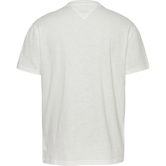 Tommy Jeans Εκρού T-shirt C Neck - DM0DM21303