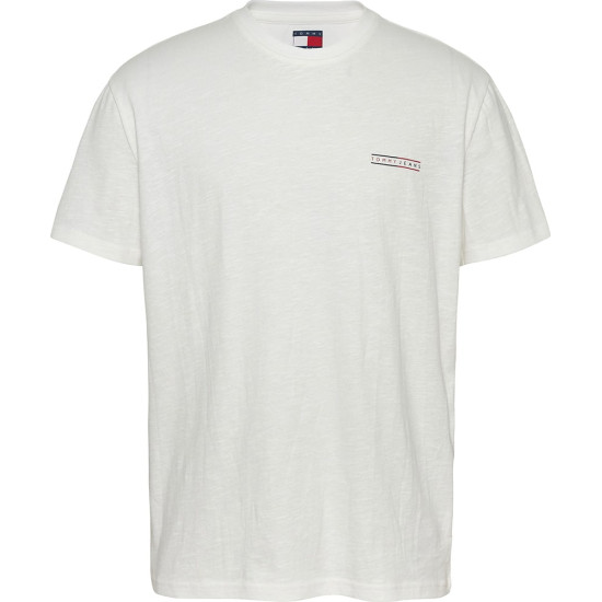 Tommy Jeans Εκρού T-shirt C Neck - DM0DM21303