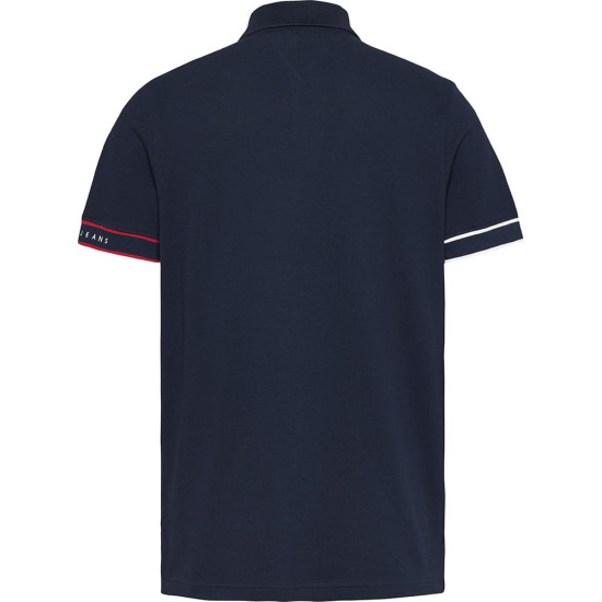 Tommy Jeans Μπλε Κοντομάνικο polo - DM0DM21306