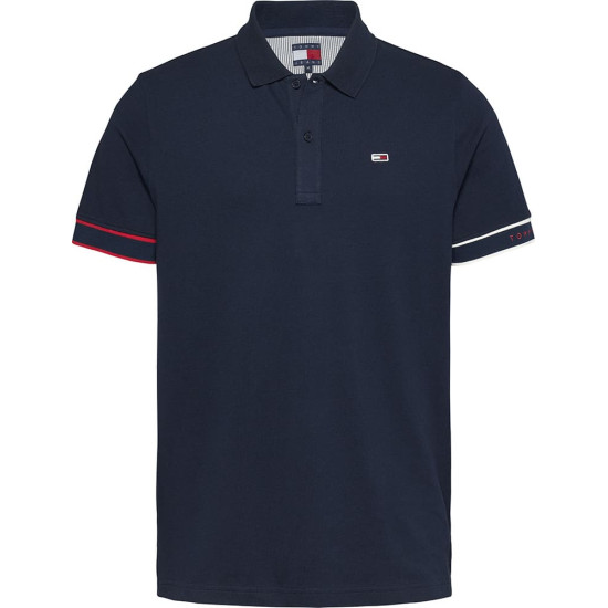Tommy Jeans Μπλε Κοντομάνικο polo - DM0DM21306