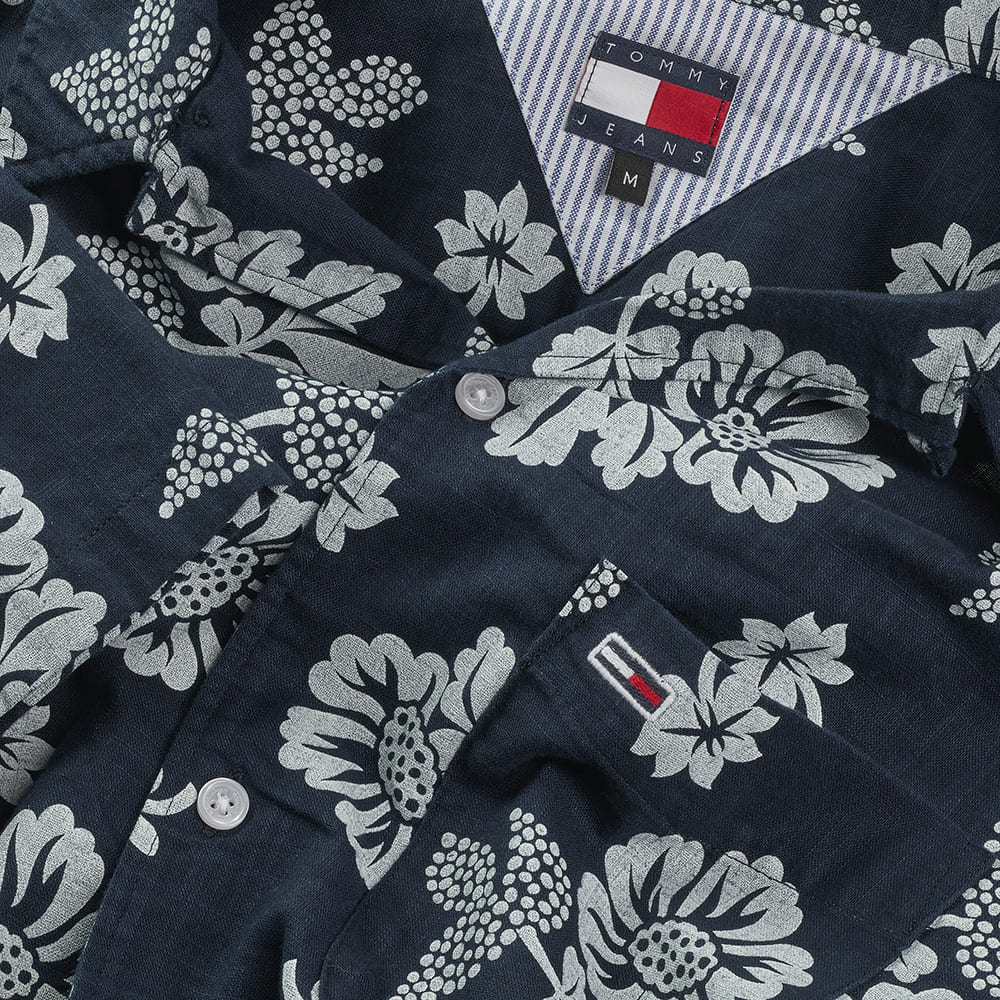 Tommy Jeans Μπλε Πουκάμισο Hawaiian - DM0DM21351