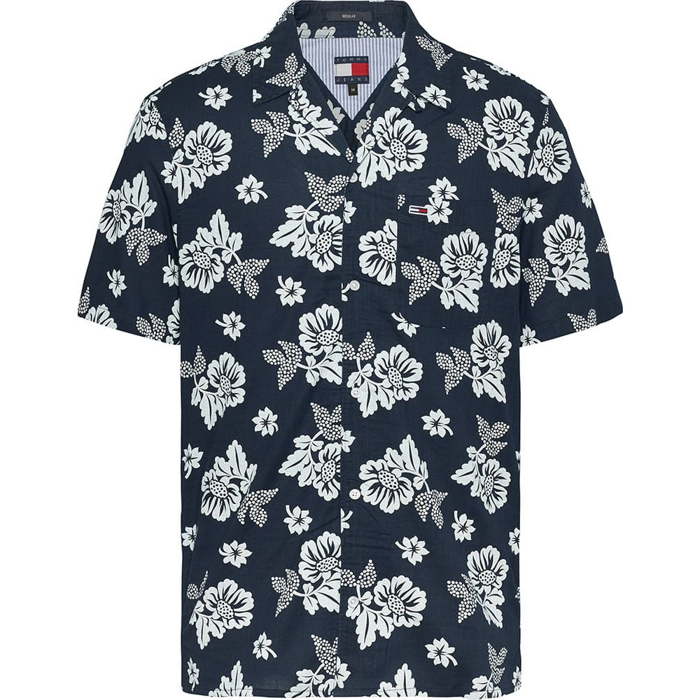 Tommy Jeans Μπλε Πουκάμισο Hawaiian - DM0DM21351
