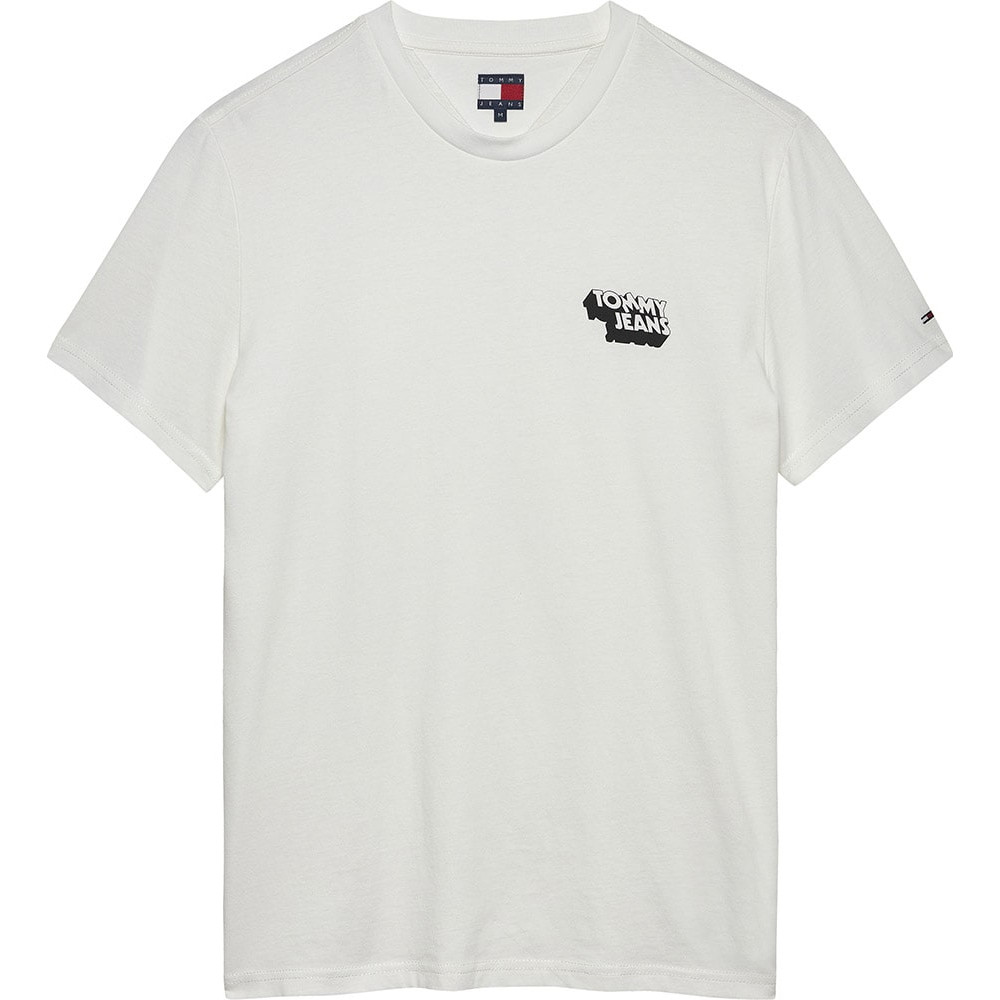 Tommy Jeans Λευκό T-shirt C Neck - DM0DM21539