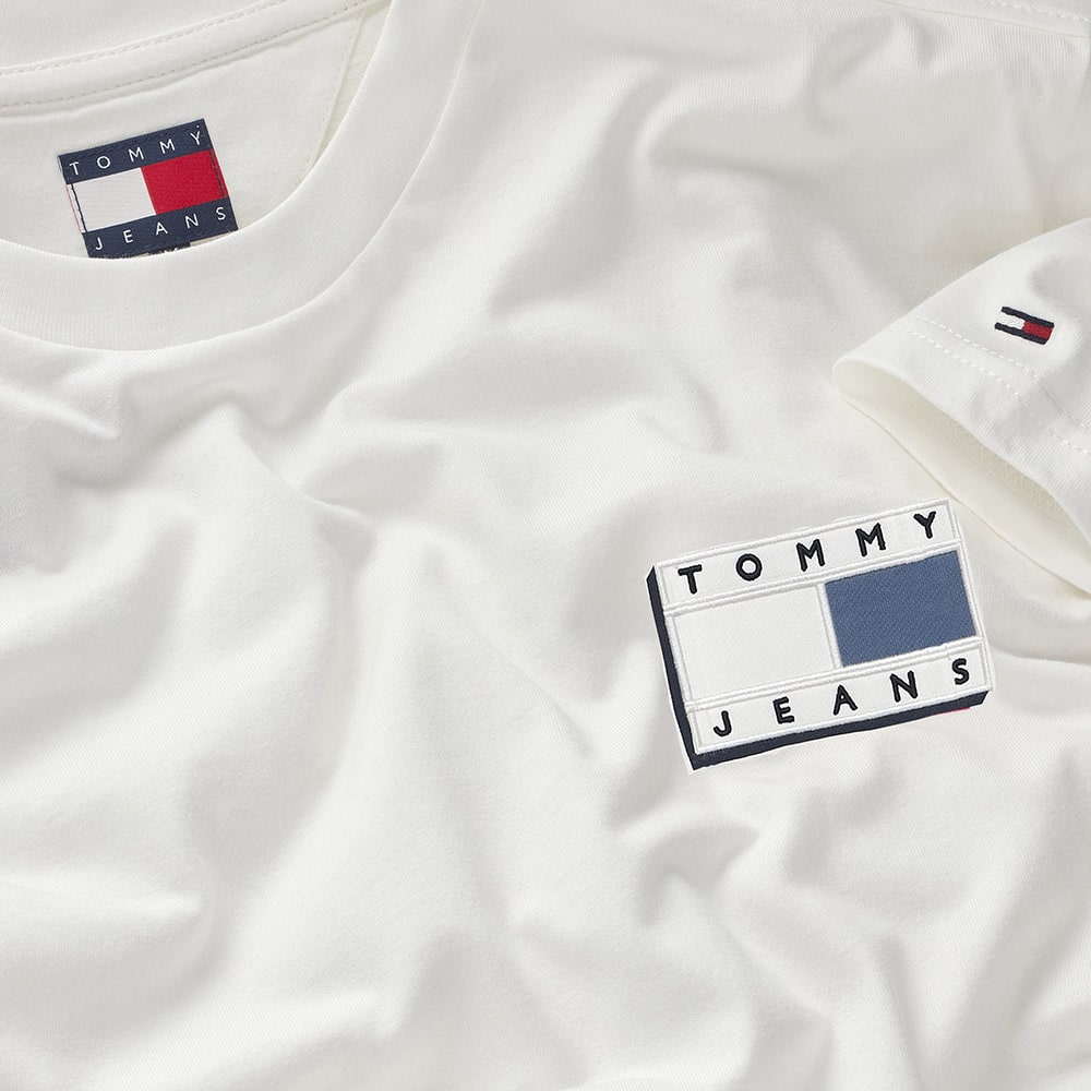 Tommy Jeans Λευκό T-shirt C Neck - DM0DM21577