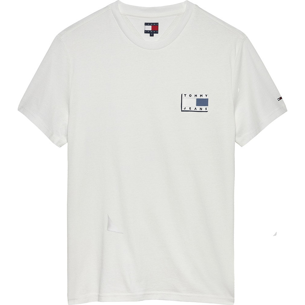 Tommy Jeans Λευκό T-shirt C Neck - DM0DM21577