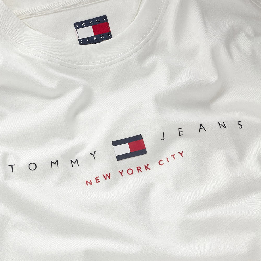 Tommy Jeans Λευκό T-shirt C Neck - DM0DM21911