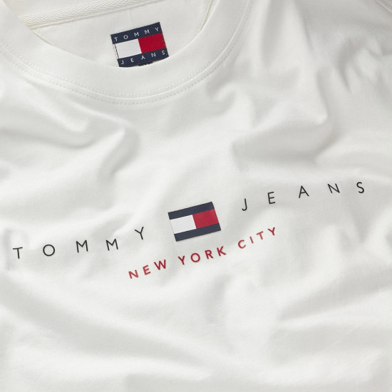 Tommy Jeans Λευκό T-shirt C Neck - DM0DM21911