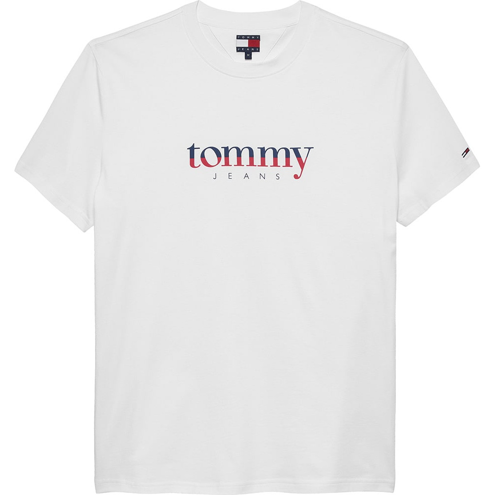 Tommy Jeans Λευκό T-shirt C Neck - DM0DM21978