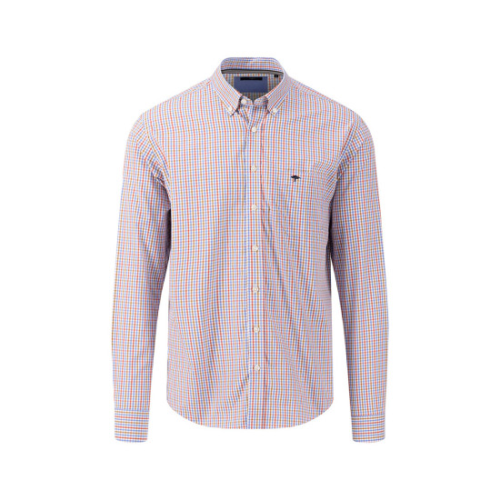 Fynch-Hatton Κόκκινο/Μπλε Καρό Πουκάμισο Button Down - 1413  5030