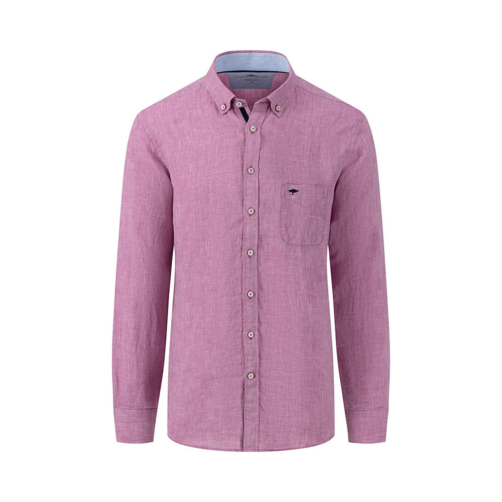 Fynch-Hatton Μωβ Πουκάμισο 100% Linen - 1413  6000