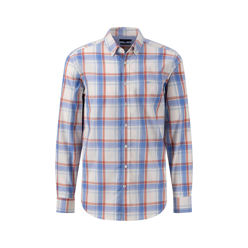 Fynch-Hatton Μπλε/Κόκκινο Καρό Πουκάμισο Button Down - 1402  7020