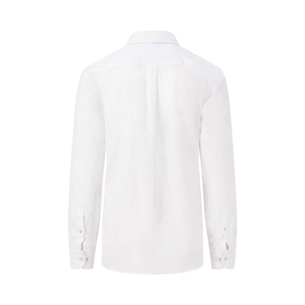 Fynch-Hatton Λευκό Πουκάμισο 100% Linen - 1413  6000