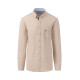 Fynch-Hatton Μπεζ Πουκάμισο 100% Linen - 1413  6000